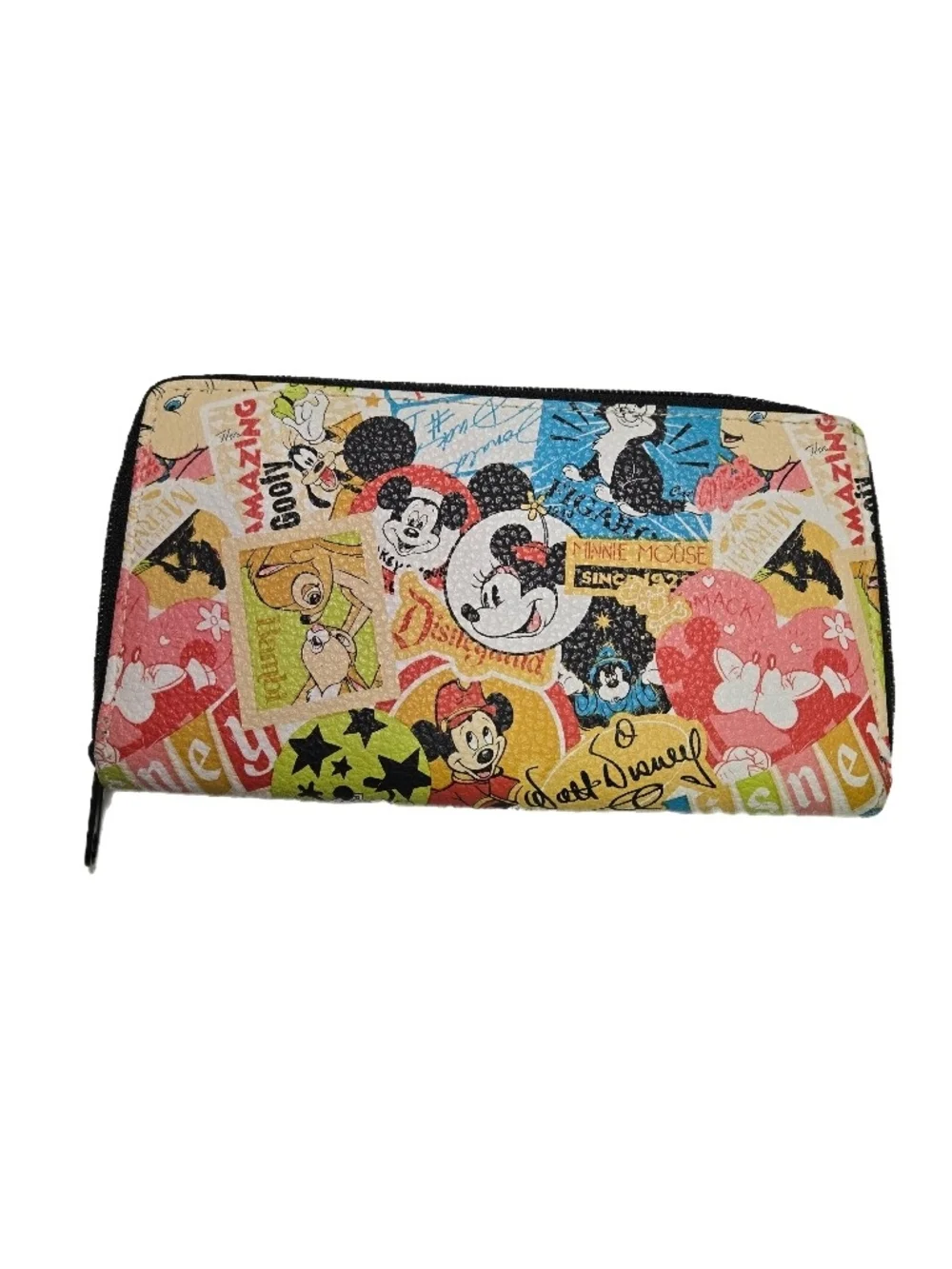 Disney Parks Authentic Wallet in Black White Blue & Red